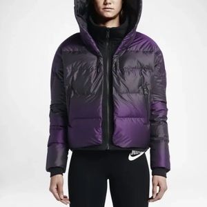 Nike Purple Ombré Puffer Jacket